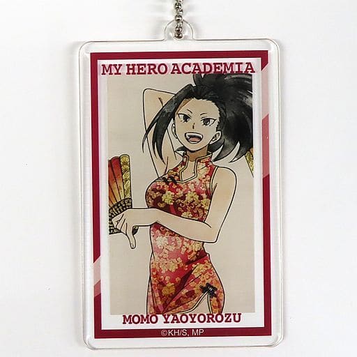 My Hero Academia Momo Yaoyorozu Acrylic Big Tag Kung Fu Costume Vol.2 REGENERATION TOHO animation STORE baseyard tokyo REGENERATION My Hero Academia Exclusive Keychains [USED]