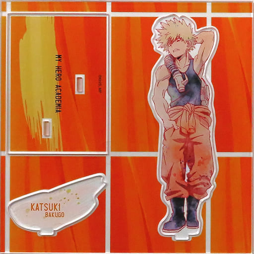 My Hero Academia Katsuki Bakugo Acrylic Stand Standing Pose Cleaning Costume REGENERATION TOHO animation STORE baseyard tokyo REGENERATION My Hero Academia Exclusive Acrylic Stands [USED]