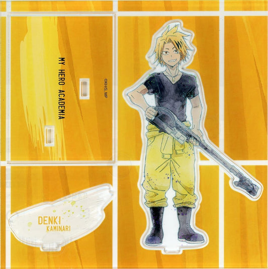 My Hero Academia Denki Kaminari Acrylic Stand Standing Pose Cleaning Costume REGENERATION TOHO animation STORE baseyard tokyo REGENERATION My Hero Academia Exclusive Acrylic Stands [USED]