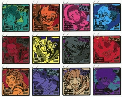 My Hero Academia Izuku Midoriya & Others Ichiban Kuji Ultra Impact Rubber Keychain Prize J All 12 Types Set Keychains [USED]