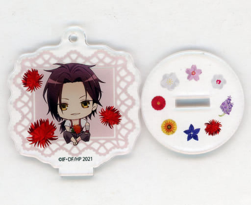 Sanosuke Harada Hakuouki OVA Deformed Acrylic Stand Key Chain Flower 19 animate Girls Festival 2021 Limited Key Chain [USED]