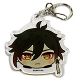 Zhongli Genshin Acrylic Key Chain Vol.2 animate Limited Mochikororin Plush Toy Mascot Box Purchase Bonus Key Ring [USED]