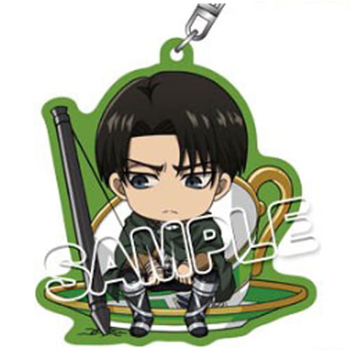 Levi Ackerman Attack on Titan Cup in Series Trading Acrylic Keychains 003 Key Chain [USED]