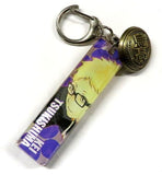 Kei Tsukishima Haikyu!! Acrylic Key Ring with School Badge Button Key Chain [USED]