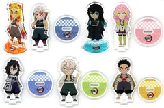 Kyojuro Rengoku, etc. Demon Slayer: Kimetsu no Yaiba Random Deformed Acrylic Mascot Vol.2 Vol.2 All 7 Types Set Key Ring [USED]
