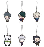 Yuta Okkotsu, etc. Jujutsu Kaisen 0 Capsule Rubber Mascot 05 All 6 Types Set Key Chain [USED]