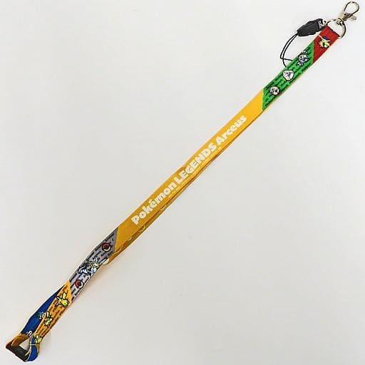 Pikachu, etc. Pokemon Legends Arceus Neck Strap Nojima Limited Switch Software Purchase Benefits Key Chain [USED]