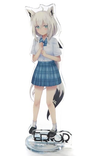 Inari Shirayuki Shirakami Fubuki VTuber Hololive Acrylic Stand Hololive ERROR Mystery Experience: Escape from Aogami High School Exclusive Acrylic Stands [USED]