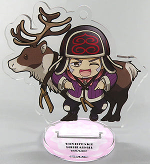 Shiraishi Yoshitake Golden Kamuy Deformed Character Trading Acrylic Stand Key Chain Universal Limited Key Chain [USED]