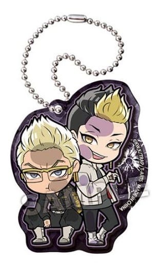 Tetta Kisaki Shuji Hanma Tokyo Revengers Pita! Deformed Acrylic Key Chain Key Ring [USED]