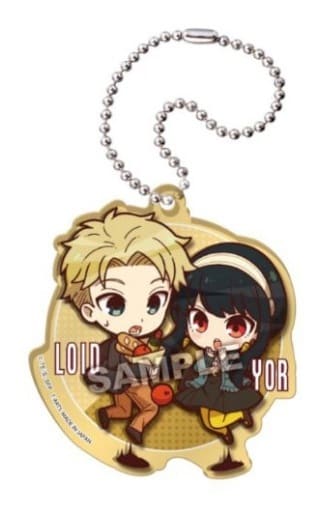 Loid Forger Yor Forger SPY x FAMILY Pyoncolle Acrylic Keychain Key Chain [USED]