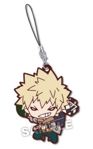 Katsuki Bakugo My Hero Academia Nitotan Episode Rubber Mascot Key Chain [USED]