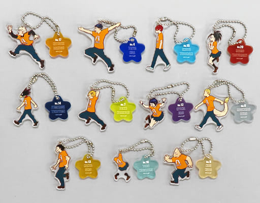 Katsuki Bakugo, etc. My Hero Academia Cultural Festival Acrylic Charms B All 11 Types Set Charm [USED]