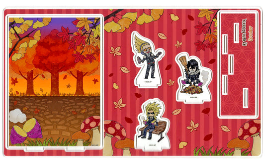 My Hero Academia All Might & Others Graph Art Design Premium Acrylic Diorama Plate October Group Design Acrylic Stands [USED]
