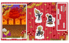 My Hero Academia All Might & Others Graph Art Design Premium Acrylic Diorama Plate October Group Design Acrylic Stands [USED]