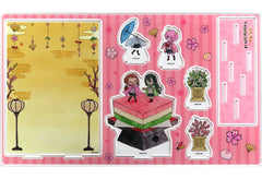 My Hero Academia Ochaco Uraraka & Others 3 Graph Art Design Premium Acrylic Diorama Plate March Group Design Acrylic Stands [USED]