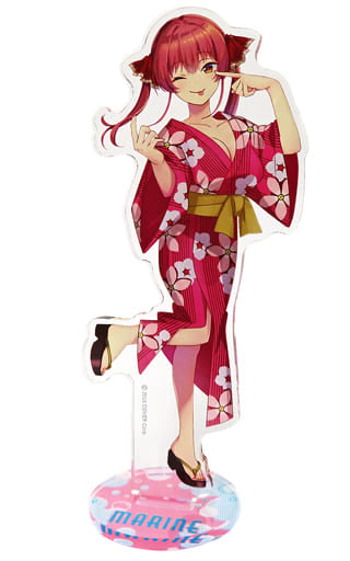 Houshou Marine VTuber Hololive Acrylic Stand Yukata Ver. Gokurakuyu Raku SPA Collaboration Fulolife Exclusive Acrylic Stands [USED]