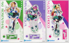 Minato Aqua, etc. Holomart Outfit VTuber Hololive Original Acrylic Stand B FamilyMart Vol.6 FamiPay Web Exclusive Set of 3 Acrylic Stands [USED]