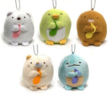 Shirokuma, etc. Sumikko Gurashi Squeeze Plush Toy with Ball Chain All 5 Types Set Plush Toys [USED]