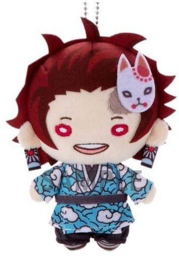 Tanjiro Kamado Final Selection Ver. Demon Slayer: Kimetsu no Yaiba Nitotan Plush Toy with Ball Chain Key Chain [USED]