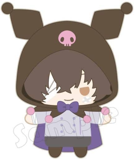 Osamu Dazai Kuromi Bungo Stray Dogs x Sanrio Characters PUPPELA Finger Mascot Key Chain [USED]