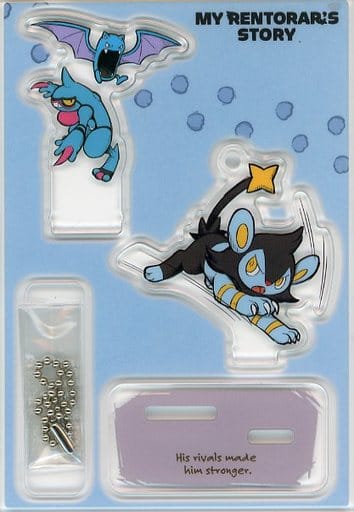 Luxio Toxicroak Golbat Pokemon Acrylic Charm Collection with Stand My Rentorar's Story Pokemon Center Limited Charm [USED]