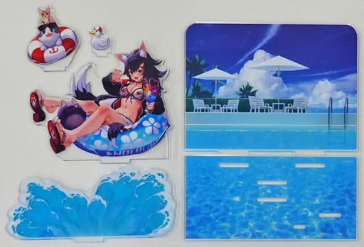 Ookami Mio VTuber Hololive Acrylic Diorama Stand Birthday Anniversary 2021 Acrylic Stands [USED]
