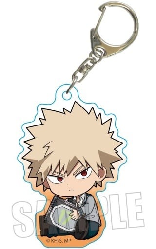 Katsuki Bakugo My Hero Academia Gyugyutto Trading Acrylic Key Chain 5th Season Ver. Key Ring [USED]