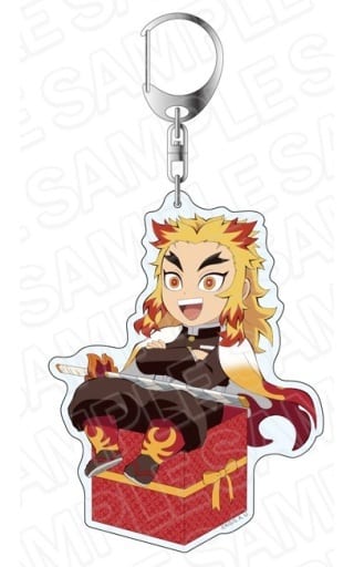 Kyojuro Rengoku Charapre Ver. Demon Slayer: Kimetsu no Yaiba Deka Key Chain Key Chain [USED]