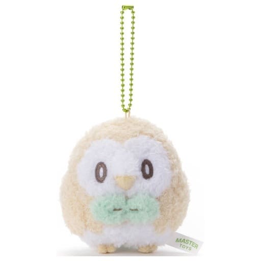 Rowlet Pokemon Poke Peace Ball Chain Mascot Key Chain [USED]