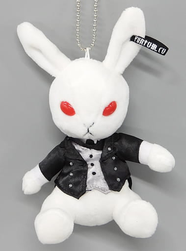 Sebastian Black Butler Black Label Bitter Rabbit Mini Mascot with Ball Chain Key Chain [USED]