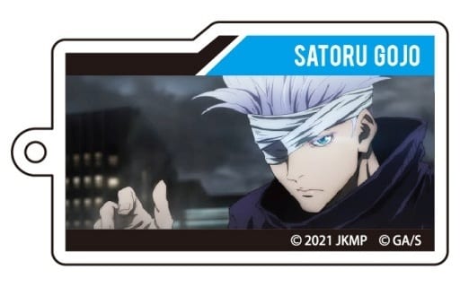Satoru Gojo Over Face I Jujutsu Kaisen 0 Trading Scene Acrylic Key Chain Key Chain [USED]