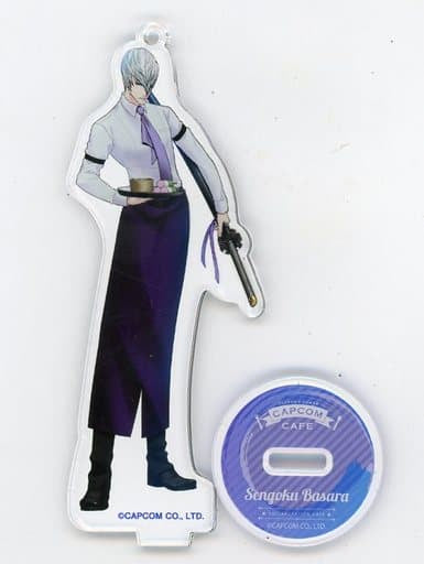 Mitsunari Ishida Sengoku Basara Trading Acrylic Stand Key Chain Capcom Cafe Limited Key Chain [USED]