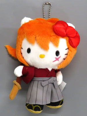 Kenshin Himua Rurouni Kenshin X Hello Kitty Mascot Holder Key Chain [USED]