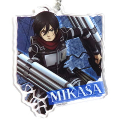 Mikasa Ackerman Attack on Titan Waku Doki Kuji Attack On Titan Acrylic Key Chain Prize I Key Chain [USED]