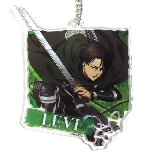Levi Attack on Titan Waku Doki Kuji Attack On Titan Acrylic Key Chain Prize I Key Chain [USED]