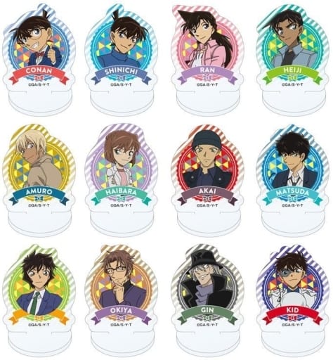 Conan Edogawa, etc. Detective Conan Acrimini Acrylic Stand All 12 Types Set Acrylic Stand [USED]