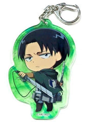 Levi Ackerman Attack on Titan Rukkore Acrylic Key Chain Key Chain [USED]