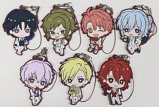 Iori Izumi, etc. IDOLiSH7 Idolish7 Flowers Capsule Rubber Mascot All 7 Types Set Key Chain [USED]