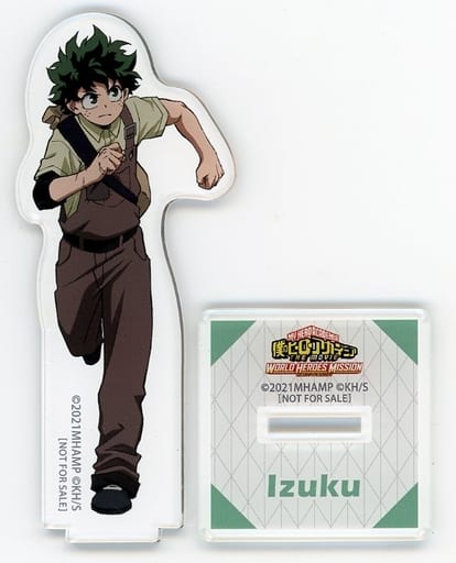 My Hero Academia: World Heroes' Mission Izuku Midoriya Original Illustration Acrylic Stand 4 Piece Set animate Limited Bonus Included with Blu-ray/DVD PLUS ULTRA Edition Acrylic Stands [USED]