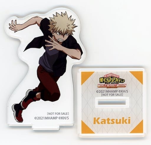 My Hero Academia: World Heroes' Mission Katsuki Bakugo Original Illustration Acrylic Stand animate Limited Bonus Included with Blu-ray/DVD PLUS ULTRA Edition Acrylic Stands [USED]