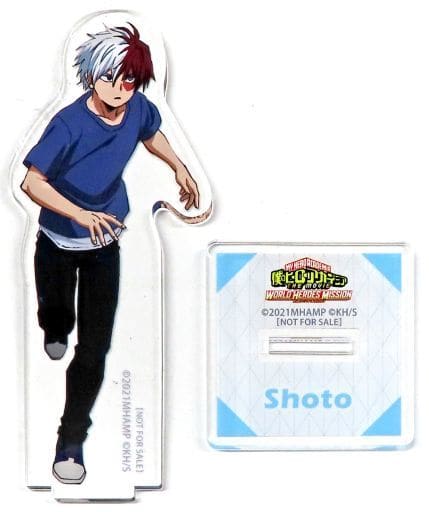 My Hero Academia: World Heroes' Mission Shoto Todoroki Original Illustration Acrylic Stand animate Limited Bonus Included with Blu-ray/DVD PLUS ULTRA Edition Acrylic Stands [USED]