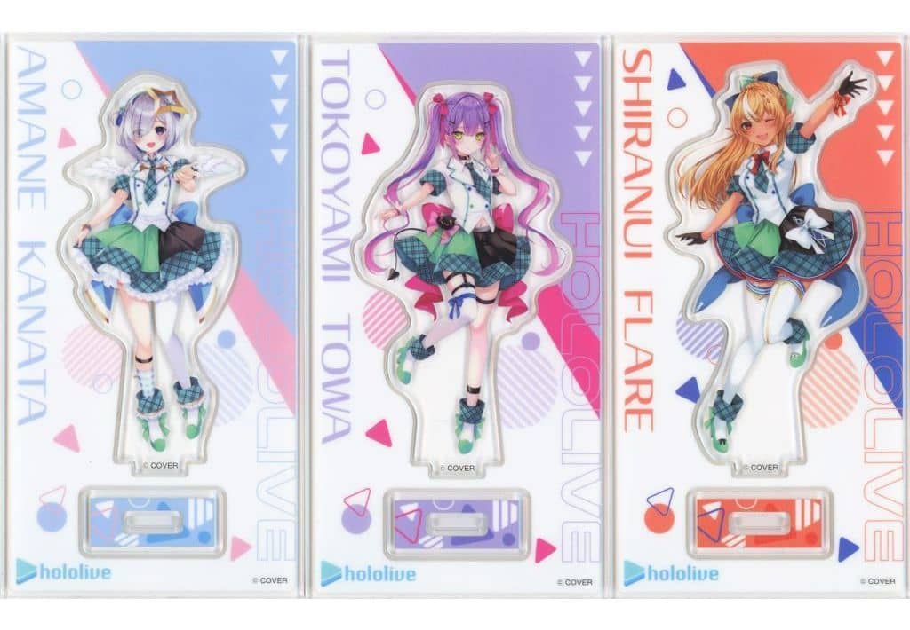 Kanata Amane, etc. Holomart Outfit VTuber Hololive Original Acrylic Stand Set B FamilyMart Vol.7 FamiPay Web Exclusive Acrylic Stands [USED]
