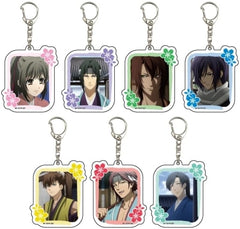 Toshizo Hijikata, etc. Hakuouki OVA Acrylic Key Chain 02 All 7 Types Set Key Chain [USED]