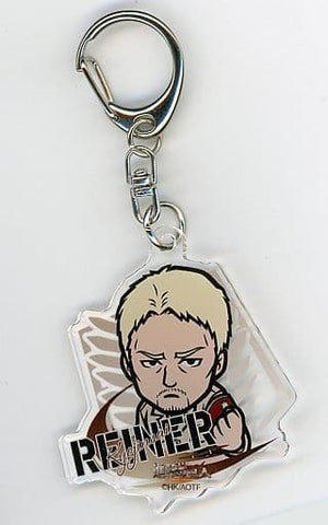 Reiner Braun Attack on Titan Deformed Character Acrylic Key Chain Vol.3 cookpadLive Cafe Giant Festival Vol.3 Limited Key Chain [USED]