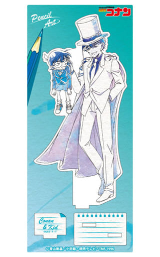 Conan Edogawa Kid the Phantom Thief Detective Conan Pencil Art Acrylic Stand Collection Acrylic Stand [USED]