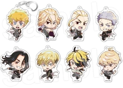 Keisuke Baji, etc. Tokyo Revengers Let's Fight! Acrylic Keychain Collection All 8 Types Set Key Chain [USED]