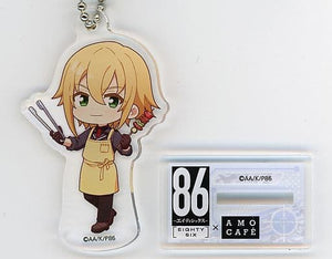 Theoto Rikka 86 Mini Character Acrylic Stand Key Chain AMO CAFE Limited Key Chain [USED]