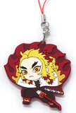 Kyojuro Rengoku 01 Demon Slayer: Kimetsu no Yaiba Metsu! Capsule Rubber Mascot 11 Capsule Rubber Mascot Key Chain [USED]