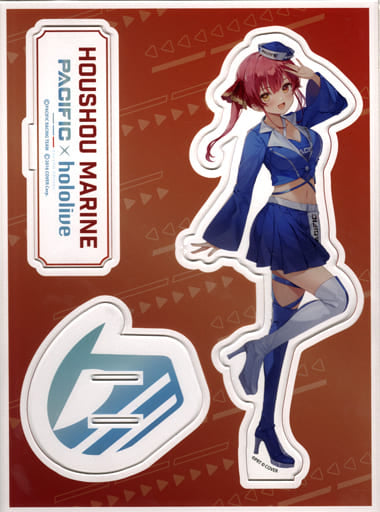 Houshou Marine Pacific Racing Team X Hololive Big Acrylic Stand 2022 Individual Sponsor Benefits Acrylic Stands [USED]